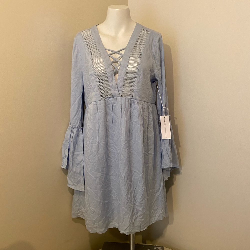Live 4 Truth Long Flare Sleeve dress